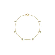 Bracelet diamants ronds 0.30 carat or jaune Celestina